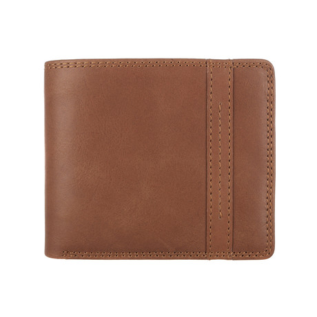 Rufus Natural Veg-Tanned Leather Bi-Fold Wallet
