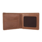 Rufus Natural Veg-Tanned Leather Bi-Fold Wallet