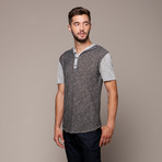 Hooded Henley // Grey/Charcoal (M)