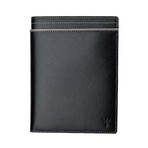 RFID Leather Passport Wallet (Grey)