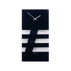 Bold Stripes Wall Clock // Black