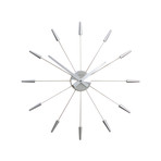 Plug Inn Mod Wall Clock // Silver