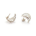 Hive Gypsy Earrings // Silver (Small: 0.62"L x 0.47"W)