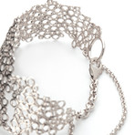 Hive Flexible Bracelet // Silver