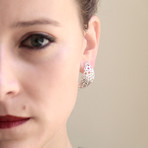 Hive Gypsy Earrings // Silver (Small: 0.62"L x 0.47"W)