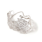 Hive Flexible Bracelet // Silver