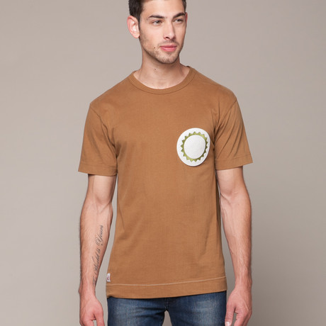 Empty Conflict Patch Tee // Chocolate (XS)