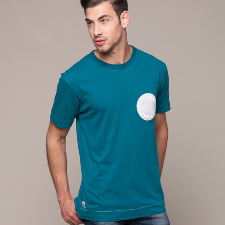 Empty Conflict Patch Tee // Teal (XS)