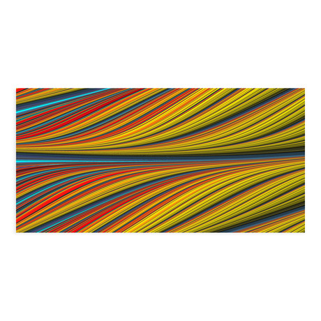 Red, Yellow Color Fibers (11"L x 22"W)