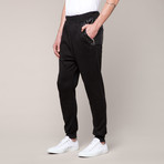 Zipper Showing Jogger // Black (XL)