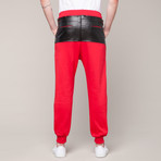 Zipper Showing Jogger // Red (M)