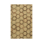 Gold Triple Ring Rug (5'L x 8'W)