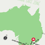 Zombie Safe Zone Map // Austrailia (Steel Blue)