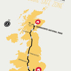 Zombie Safe Zone Map // London (Steel Blue)