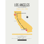 Zombie Safe Zone Map // Los Angeles (Steel Blue)