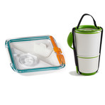 White ocean lunchpotlime set small