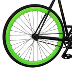 Single Speed // Version 3 // Gloss Black + Green (50cm)