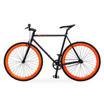 Atir Cycles // Single Speed // Black + Orange (Small: 50 cm)