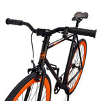 Atir Cycles // Single Speed // Black + Orange (Small: 50 cm)