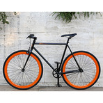 Atir Cycles // Single Speed // Black + Orange (Small: 50 cm)