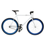 Atir Cycles // Single Speed // White + Blue (Small 50 cm)