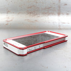 Alloy 5 iPhone Case // Red (Black End Caps)