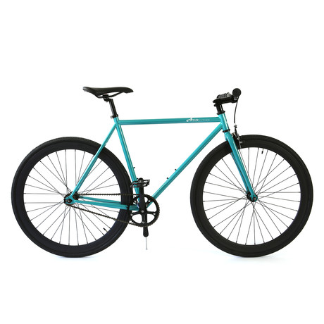 Atir Cycles // Single Speed // Turquoise + Matte Black (Small: 50 cm)