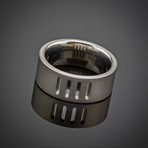 Saw Cut Titanium Ring (Size 11)