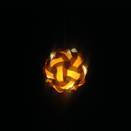 Shapeshifting Modern Lighting // Brown (Small (10"L x 10"W x 10"H))