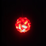 Shapeshifting Modern Lighting // Red (Small (10"L x 10"W x 10"H))