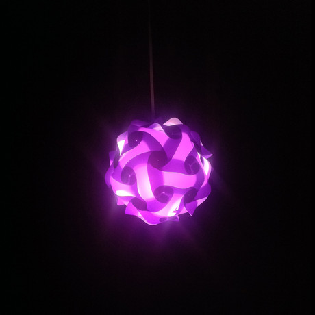 Shapeshifting Modern Lighting // Purple (Small (10"L x 10"W x 10"H))