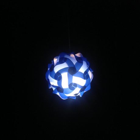 Shapeshifting Modern Lighting // Dark Blue (Small (10"L x 10"W x 10"H))