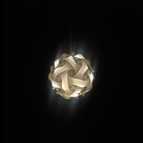 Shapeshifting Modern Lighting // White (Small (10"L x 10"W x 10"H))