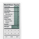 Perfect Portions Digital Scale + Nutrition Facts Display // White