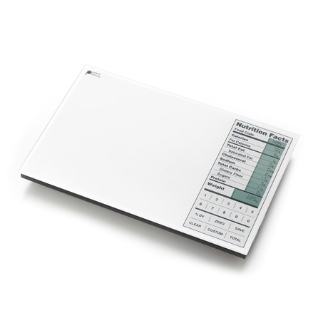 Perfect Portions Digital Scale + Nutrition Facts Display // White