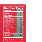 Perfect Portions Digital Scale + Nutrition Facts Display // Red