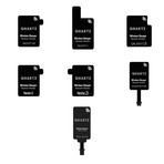 Qi Charger + Receiver Patch // 8,000 mAh // Black + Silver (iPhone 5)