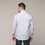 Square Button Down Shirt  // White (2XL)