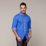 Solid Button Down Shirt // Blue (S)