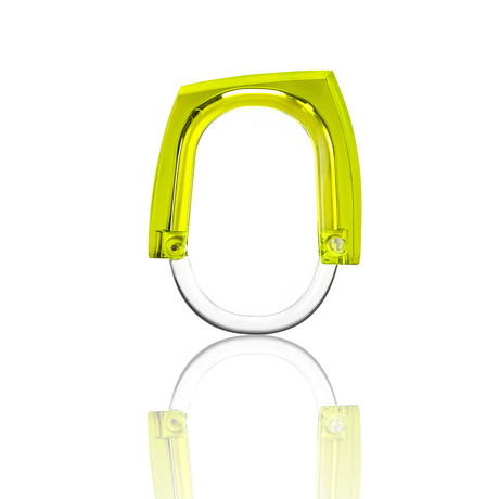 Neon + Squared Curtain Rings // Set of 12 (Green)