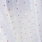 Color-Coded Shower Curtain (Multi-Color)