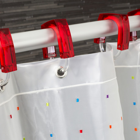 Color-Coded Shower Curtain (Multi-Color)