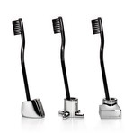 Viktor Toothbrush Holder // Set of 3 (Nickel Plated)