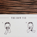 The Bow Tie  // Letterpress