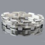 Triple Stripe Link Bracelet