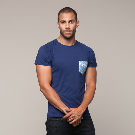 Pima Cotton Pocket Tee // Navy (S)