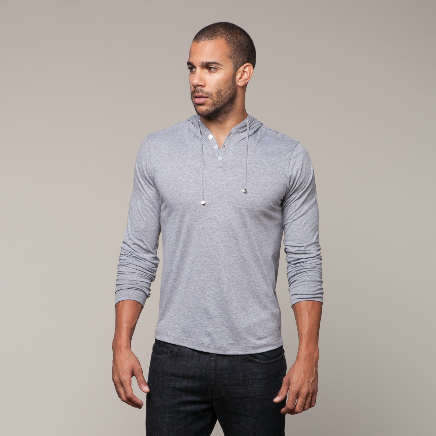 Pima Cotton Basic Hoodie // Heather (S) Spenglish Touch of Modern