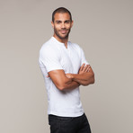 Pima Cotton Henley // White (L)