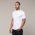 Pima Cotton Henley // White (S)