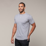 Pima Cotton Basic Henley // Heather (S)